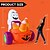 baratos Halloween-Carrinho de abóbora inflável de Halloween de 5 pés com doces, decoração de quintal inflável com LEDs embutidos para festa de Halloween ao ar livre, decoração interna, quintal, jardim e gramado