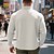 abordables Polo clásico para hombre-Hombre Camisetas polo con diseño de gofre Camisetas polo Ropa Cotidiana Cita Cremallera de un cuarto Manga Larga Moda Básico Plano Cremallera Primavera Otoño Ajuste regular Negro Blanco Vino Caqui