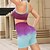 billiga Set och One-Pieces-Dam 2 delar Sport BH Träningsset Yogakläder Färggradient Träningsdräkter Svart Rodnande Rosa Gymträning Hög midja Stretch Andningsfunktion Ärmlös Sport Sportkläder Smal