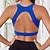 voordelige Sportbeha's en Tops-Dames Yogabeha Sport bh's Ondergoed / Onderkleding Hulp Ademend Gewatteerd Blote rug Effen / effen kleur Sport Sportkleding Zwart Wit Sportschool Volleybal Hardlopen