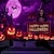 cheap Halloween Wall Tapestries-Halloween Blacklight Wall Tapestry – UV Reactive 'Happy Halloween' with Glowing Pumpkins and Candles, Neon Colors Spooky Scene, Glow in the Dark Wall Hanging for 2025 Halloween Party Decoration