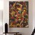 abordables Pinturas abstractas-Pintura al óleo hecha a mano, lienzo, arte de pared, decoración, arte de grafiti abstracto para el hogar, sala de estar, hotel, club, decoración, pintura enrollada sin marco y sin estirar.