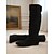 billiga Slouch Boots-Damkängor med lös passform - taupe, retrostil i mockaimitation för hösten, stövlar för vardagsbruk och kostymer