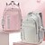abordables Sacs à dos pour Enfants et Adolescents-Enfant Garçons Fille Sac à Dos Cartable Sac à Dos Fonctionnel Sac à dos scolaire École Quotidien Polyester Réglable Grande capacité Léger Fermeture éclair Noir Blanche Rose Claire
