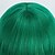 abordables Pelucas de fiesta-Peluca con permanente de burbuja verde: flequillo completo, rizos de permanente de maíz, ideal para Halloween, cosplay, festivales y uso diario.