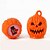 billige Halloween rekvisittbelysning-6 stk. halloween gresskarlykt festdekorasjon hjem scene modelleringsdel spøkelsesnattlys kreativ hodeskalle gresskarlykt