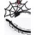 cheap Halloween Accessories-Women&#039;s Halloween Spider Web Headband – Gothic Black Lace with Red Rose and Spider Design, Lightweight Polyester and Plastic, Perfect for Costume Parties and Cosplay