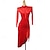 abordables Tenues de danse latine-Danse Latine Robe Gland Femmes Performance Tenue quotidienne manche longue Spandex