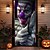 billige Halloween dørdeksler-Halloween Dørdeksler Ugang Klovn av Tom Wood Dør Tapestry Dør Gardin Dekorasjon Bakgrunn Dør Banner Frontdør Landsted Helligdag Fest Innendørs Utendørs Dekor Forsyninger