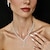 preiswerte Zubehör und mehr-Brautschmuck-Sets 3 Imitationsdiamant 1 Halskette 1 Armband Ohrringe Damen Vintage Mode Personalisierte Lieblich Klassisch Liebe Kostbar Schmuck-Set Für Hochzeit Arbeit Geschenk
