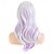 halpa Juhlaperuukit-Pitkät, laineikkaat valkoiset violetit peruukit naisille, synteettiset sivujakaukset, halloween-cosplay-peruukit, korvaavat hiustyylejä