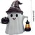 billige Halloween utendørs-1 stk. halloween utendørs solcelledrevet vanntett spøkelseslykt innendørs og utendørs gårdsplass hagesti terrasse restaurant soverom dekorativ lys landskapslys