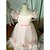 abordables Robes à Fleurs pour Filles-Robe de Demoiselle d&#039;Honneur Fille Fille Robe de première communion Robe de Soirée Mariage Soirée Princesse Doux Noël Carnaval Froncé Couleur Unie Sans bretelles Col Rond Blanche Rose Claire 4 ans et