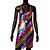 abordables Déguisements pour femmes-Mini robe - Robe licou à paillettes et disque circulaire pour chanteuse, danseuse, tenue de scène, fête, carnaval