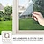 abordables Pegatinas de pared-Película para ventanas reflectante, anti-UV, bloqueador solar y de privacidad, adhesivo para vidrio con aislamiento térmico, tinte de espejo unidireccional, parasol no transparente anti-mirones, 60 x
