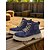 baratos Botas de combate-Botas de trabalho femininas de lona tie-dye com sola grossa – botas casuais com cadarço para atividades ao ar livre, como festivais de colheita, trabalho na fazenda e passeios de outono