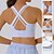 cheap Sports Bras &amp; Vests-Women&#039;s Sports Bra Underwear High Supports Breathable Wireless Padded Solid / Plain Color Sport Activewear Black Blue Gym Fitness Yoga