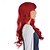 cheap Movie Character Wigs-Ocean Princess Long Wavy Red Cosplay Halloween Wig
