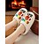 お買い得  レディース・スリッパ＆ビーチサンダル-女性用「ゲームデー」ふわふわスリッパ – ラグビーファン、スポーツナイト、週末のくつろぎに最適な、柔らかく暖かい室内用スライド