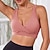 voordelige Sportbeha's en Tops-Dames Yogabeha Sport bh's Ondergoed / Onderkleding Hulp Ademend Gewatteerd Blote rug Effen / effen kleur Sport Sportkleding Zwart Wit Sportschool Volleybal Hardlopen