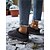 abordables Bottes de neige et d&#039;hiver-Chaussures d&#039;hiver imperméables bordeaux pour femmes – mules chaudes et antidérapantes doublées de fourrure pour les journées enneigées, les courses en plein air et les tenues décontractées du quotidien
