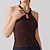 economico Top Yoga-Per donna Reggiseno da yoga Carro armato Reggiseno sportivo Supporto medio Senza ferretto Gli sport Tinta unica Top Per Palestra Atletico Pilates Abbigliamento sportivo