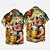 baratos Camisas-Oktoberfest Cerveja Camisas do Havaí Camisa Aloha Bávaro Munique Alemão Arte Gráfica Para Homens Adulto Carnaval Cerveja Oktoberfest Impressão 3D Férias Festa
