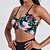 cheap Sports Bras &amp; Vests-Women&#039;s Strappy Sports Bras Underwear Low Support Breathable Wireless Padded Leopard Sport Activewear Black Green Gym Fitness Yoga
