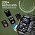 abordables Relojes inteligentes-Reloj inteligente de 2,01 pulgadas, reloj inteligente para fitness, running, Bluetooth, podómetro, recordatorio de llamadas, rastreador de actividad, compatible con Android e iOS, para hombre, modo