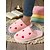voordelige Damespantoffels &amp; slippers-Dames Slippers Fuzzy pantoffels Indoor pantoffels Warme Pantoffels Huis Valentijnsdag Dagelijks Hartvormig Met fleece gevoerd Platte hak Ronde Teen Pluche Casual Comfortabel Imitatiebont Leegloper