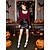 baratos Para mulheres-Sapatos femininos mary jane plataforma com caveira gótica - salto grosso de couro envernizado punk rock com correntes para fantasias de halloween, shows e cosplay