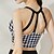 voordelige Sportbeha&#039;s en Tops-Dames Yogabeha Yoga Crop Tanktop Ondergoed / Onderkleding Sneldrogend Medium ondersteuning Ademend Gewatteerd Blote rug Opdrukken Sport Sportkleding Zwart Blozend Roze Sportschool Sportschoenen