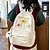 preiswerte Kinder- und Teenager-Rucksäcke-Gelber Mädchenrucksack mit strukturiertem Stoff – leichte, modische Büchertasche für Teenager, ideal für Schule, Reisen und den täglichen Gebrauch
