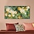 ieftine Picturi Florale/Botanice-Pictură în ulei lucrată manual pe pânză, artă murală, modern, abstract, flori groase în ulei, pentru decor de casă, cadru întins, pictură suspendată/pânză rulată (fără cadru)