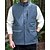 cheap Men&#039;s Fishing Vest-Men&#039;s Vest Gilet Outdoor Daily Fashion Casual Spring Fall Pocket Polyester Comfortable Plain Zipper Stand Collar Regular Fit Black Red Blue Khaki Vest
