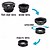 economico Miglioramento della casa-Obiettivo grandangolare fisheye 3 in 1 per fotocamera micro per iPhone, Xiaomi e Redmi, obiettivo fisheye zoom 3 in 1 per smartphone con clip per telefono