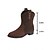 voordelige Cowboy &amp; Western Boots-Dames koffie western halfhoge laarzen met decoratieve knopen - stijlvol, door de boerderij geïnspireerd ontwerp voor oogstfeesten en casual buitenkleding