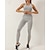 billiga Set och One-Pieces-Dam 2 delar Yogatröja Loungekläder Sport-BH Sömlösa Leggings Lappverk Färgblock Träningsdräkter Sjöblå ArmyGreen Gymträning Hög midja Stretch Andningsfunktion Ärmlös Sport Sportkläder Smal