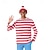 baratos Trajes Masculinos-Traje Cosplay Roupa Personagens de livros de histórias Casual for Homens Adulto Dia Das Bruxas Carnaval Espetáculo Vestir-se Educacionalmente Vestir-se para eventos escolares