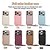 billige iPhone-etuier-telefon Etui Til iPhone 16 15 14 Pro Max Plus 16e 13 Pro Max Tegnebogskortetui Lynlås med nøglebånd Støtteben Kontor / Business TPU PU Læder