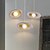 halpa Riipusvalot-polystyreenimuovista valmistettu riippuvalaisin, moderni 1-lamppuinen led, 15,5 cm korkea, lämmin valkoinen/valkoinen valo, G9, säädettävä ketju