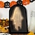 abordables Éclairage intérieur et pour la fête-Miroir holographique fantôme d'Halloween avec des yeux effrayants pour la décoration de maison hantée Décoration d'Halloween effrayante pour les fournitures de fête intérieures et extérieures