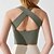 cheap Sports Bras &amp; Vests-Women&#039;s Workout Tank Tops Sports Bra Underwear Medium Support Breathable Wireless Padded Solid / Plain Color Sport Activewear White Purple Gym Fitness Yoga