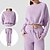 billiga Set och One-Pieces-Dam Lounge-möbel Tröja med pullover Höst Snörning Ensfärgat Träningsdräkter Svart Blå Utomhus Löpning Yoga Hög midja Lättvikt Mjukhet Varm Långärmad Sport Sportkläder Lös passning