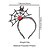cheap Halloween Accessories-Women&#039;s Halloween Spider Web Headband – Gothic Black Lace with Red Rose and Spider Design, Lightweight Polyester and Plastic, Perfect for Costume Parties and Cosplay