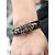 cheap Halloween Accessories-Men&#039;s Halloween Spider Bracelet – Gothic Faux Leather Braided Wristband with Alloy Spider Charm, Adjustable Punk Style Jewelry for Party, Cosplay and Nightclub Events
