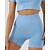billiga Set och One-Pieces-Dam 2 delar Träningsset Shorts och Crop Top Ensfärgat Träningsdräkter Mörkgrå Sjöblå Gymträning Hög midja Stretch Andningsfunktion Kortärmad Sport Sportkläder Smal