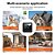 economico Videocamere di sorveglianza domestica per interni-Telecamera di sorveglianza HD 1080p, mini webcam Wi-Fi intelligente con design wireless, con visione notturna a infrarossi, visione ovunque e in qualsiasi momento.