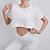 abordables Hauts de yoga-Tenues de Sport T-shirt de yoga Tee Shirt Fitness Femmes Top Manche Courte Col ras du cou Évacuation de l&#039;Humidité Ajustement à sec Respirant Salle de sport Danse Athlétique Des sports Tenues de Sport