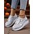 billiga Damsneakers-Damskor med metallic guldfärgade snörning och dragkedja – snygga och bekväma promenadskor för vardag, avslappnade utflykter och resor